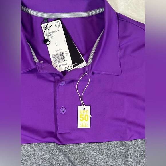 NWT Large Adidas Men's Purple UPF 50 Ultimate 365 All Day 2.0 Golf Polo Shirt - Picture 4 of 11
